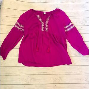 Old Navy purple magenta boho top-medium
